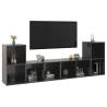 High Gloss Grey TV Cabinets - Stylish Storage Solution