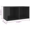 High Gloss Grey TV Cabinets - Stylish Storage Solution