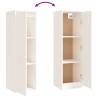 Stylish 3 Pcs White Solid Wood Pine TV Cabinets - Hipomarket