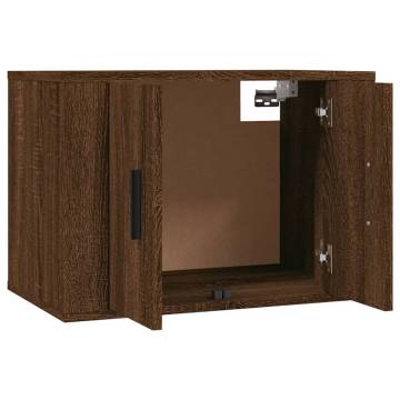 Wall-Mounted TV Cabinets - 2 pcs Brown Oak | HipoMarket