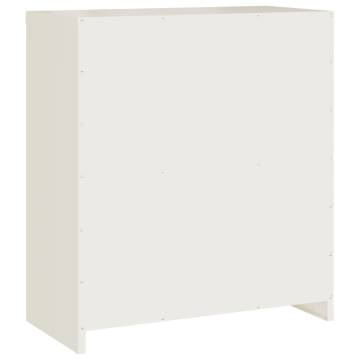 White Steel File Cabinet 79x40x90 cm - Organize Your Office