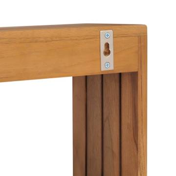 Wall-mounted Towel Rack | Solid Teak Wood | Hipomarket UK