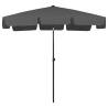 Beach Umbrella Anthracite 200x125 cm - UV Protected & Adjustable