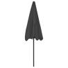 Beach Umbrella Anthracite 200x125 cm - UV Protected & Adjustable