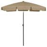 Beach Umbrella Taupe 180x120 cm Colour taupe Size 180 x 120 cm Quantity in Package 1 