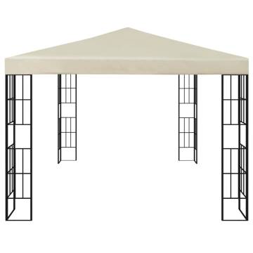 Elegant 3x4 m Cream Gazebo for Outdoor Comfort