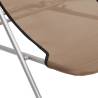 Folding Beach Chairs 2 pcs - Taupe Textilene & Steel