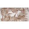 Outdoor Rug Brown & White 100x200 cm - Stylish & Reversible