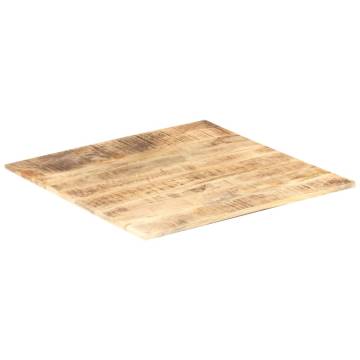 Table Top Solid Mango Wood 70x70cm - Durable & Stylish