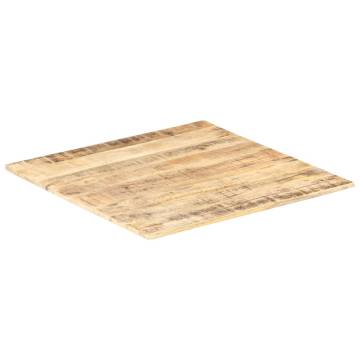 Table Top Solid Mango Wood 70x70cm - Durable & Stylish