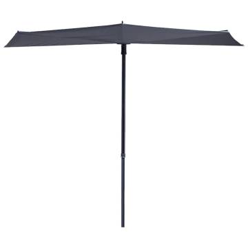 Madison Balcony Parasol Sun Wave 270x150 cm Grey | Durable & Stylish