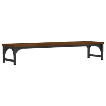 Monitor Stand Brown Oak - Ergonomic & Stylish Design