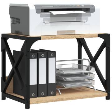 2-Tier Printer Stand Sonoma Oak | Organise Your Workspace