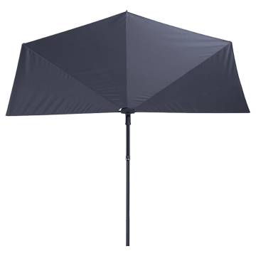 Madison Balcony Parasol Sun Wave 270x150 cm Grey | Durable & Stylish