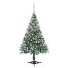 Frosted Pre-lit Christmas Tree with Ball Set - 150 cm | HipoMarket