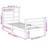 Solid Wood Bed Frame 90x200 cm - Stylish & Sturdy