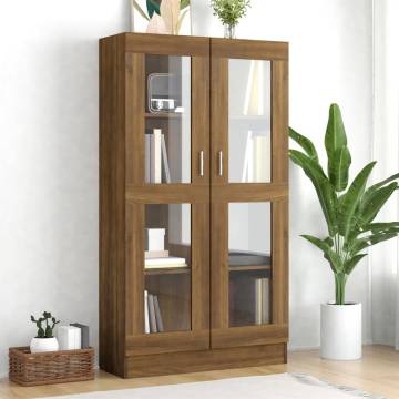 Vitrine Cabinet Brown Oak - Stylish Storage Solution | HiPoMarket