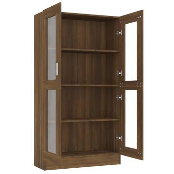 Vitrine Cabinet Brown Oak - Stylish Storage Solution | HiPoMarket