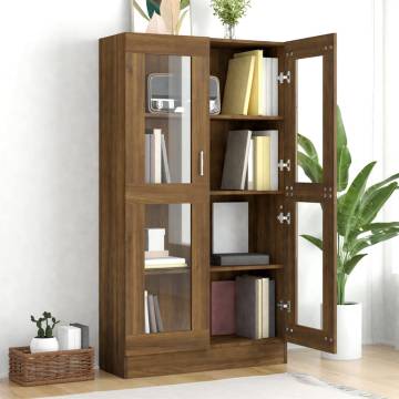 Vitrine Cabinet Brown Oak - Stylish Storage Solution | HiPoMarket