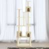 Cat Tree with Sisal Scratching Posts Cream 188 cm Colour cream 