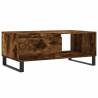 Elegant Smoked Oak Coffee Table - 90x50x36.5 cm