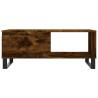 Elegant Smoked Oak Coffee Table - 90x50x36.5 cm