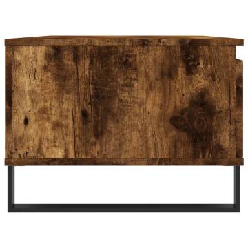 Elegant Smoked Oak Coffee Table - 90x50x36.5 cm