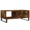 Elegant Smoked Oak Coffee Table - 90x50x36.5 cm