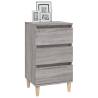 Stylish Grey Sonoma Bedside Cabinet - 40x35x70 cm