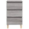 Stylish Grey Sonoma Bedside Cabinet - 40x35x70 cm