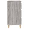 Stylish Grey Sonoma Bedside Cabinet - 40x35x70 cm