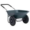 Green & Grey Wheelbarrow 140x63 cm - 78L Capacity, 100kg Load