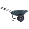 Green & Grey Wheelbarrow 140x63 cm - 78L Capacity, 100kg Load