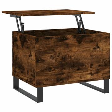 Elegant Smoked Oak Coffee Table | 60x44.5x45 cm