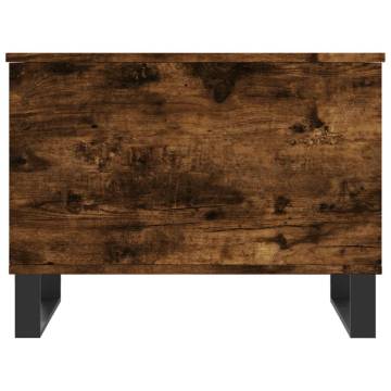 Elegant Smoked Oak Coffee Table | 60x44.5x45 cm