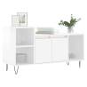 Elegant High Gloss White TV Cabinet - 100x35x55 cm