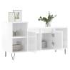 Elegant High Gloss White TV Cabinet - 100x35x55 cm