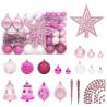 108 Piece Christmas Bauble Set White and Pink Colour pink Quantity in Package 1 