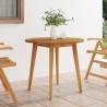 Garden Table Ø85x75 cm Solid Acacia Wood - Durable & Stylish