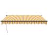 Retractable Awning Yellow & White 3.5x2.5m | Hipomarket