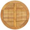 Garden Table Ø85x75 cm Solid Acacia Wood - Durable & Stylish