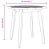 Garden Table Ø85x75 cm Solid Acacia Wood - Durable & Stylish