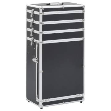 Make-up Trolley Aluminium Black - Organize Your Cosmetics