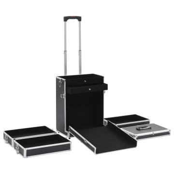 Make-up Trolley Aluminium Black - Organize Your Cosmetics