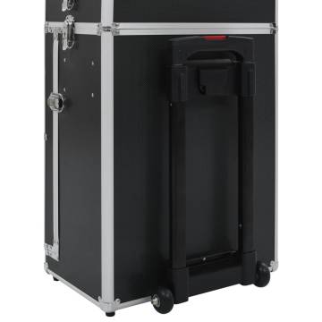 Make-up Trolley Aluminium Black - Organize Your Cosmetics