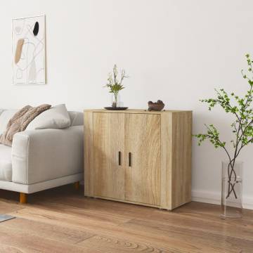 Sideboard Sonoma Oak - 80x33x70 cm Engineered Wood Storage