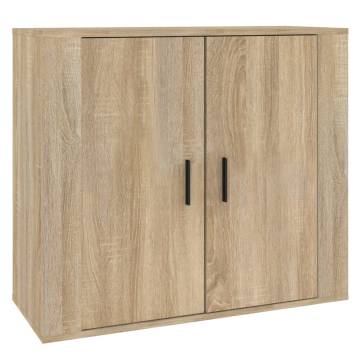 Sideboard Sonoma Oak - 80x33x70 cm Engineered Wood Storage