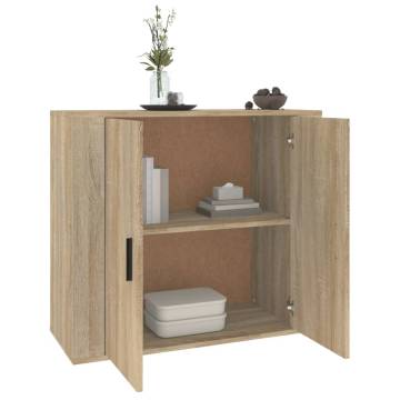 Sideboard Sonoma Oak - 80x33x70 cm Engineered Wood Storage