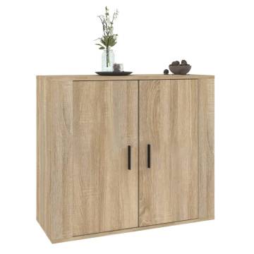 Sideboard Sonoma Oak - 80x33x70 cm Engineered Wood Storage