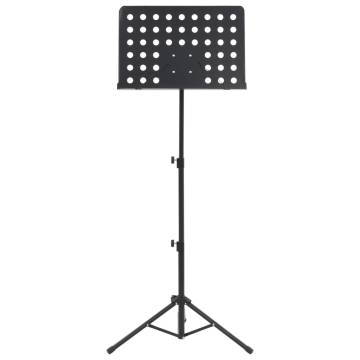 Adjustable Black Steel Music Book Stand - Hipomarket